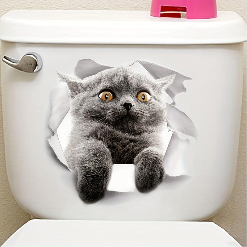 3D Cat Wall Decals Add Feline Fun Bedroom Fridge Car