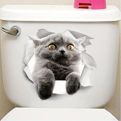 3D Cat Wall Decals Add Feline Fun Bedroom Fridge Car