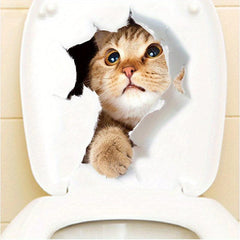 3D Cat Wall Decals Add Feline Fun Bedroom Fridge Car