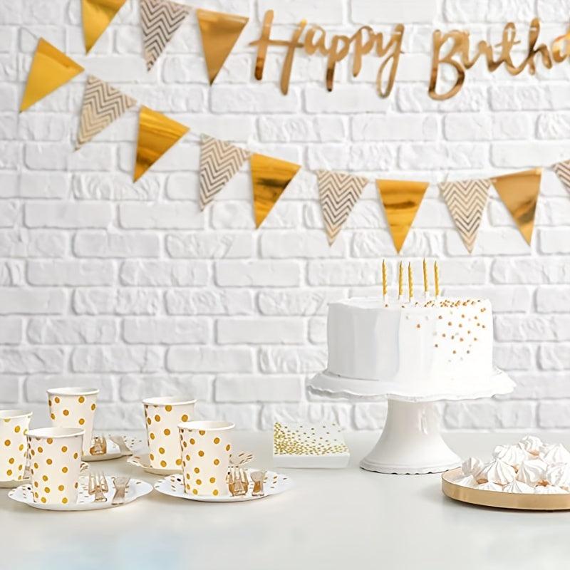100pcs Round Disposable Paper Plates Perfect For Weddings Decor