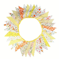 10m Cotton Fabric Triangle Flag Party Decor Room Wall Decor