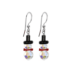 Christmas Dangle Stud Earrings Snowman Set For Women And Girls