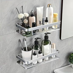 Multifunctional Wall Mounted Shower Caddy Shelf Bathroom Storage