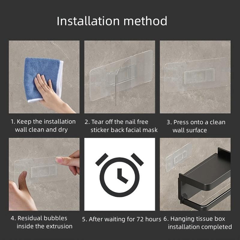 Wall Mounted Toilet Roll Holder with Mobile Phone Shelf