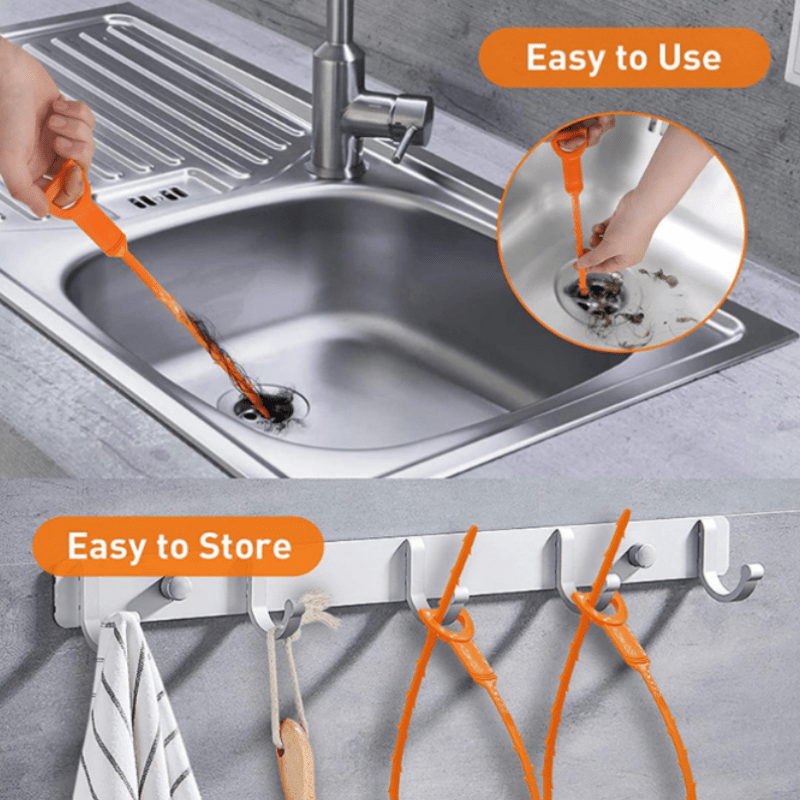 Clogged Snake Cleaner Remover Drain Plumbing Hair Catcher