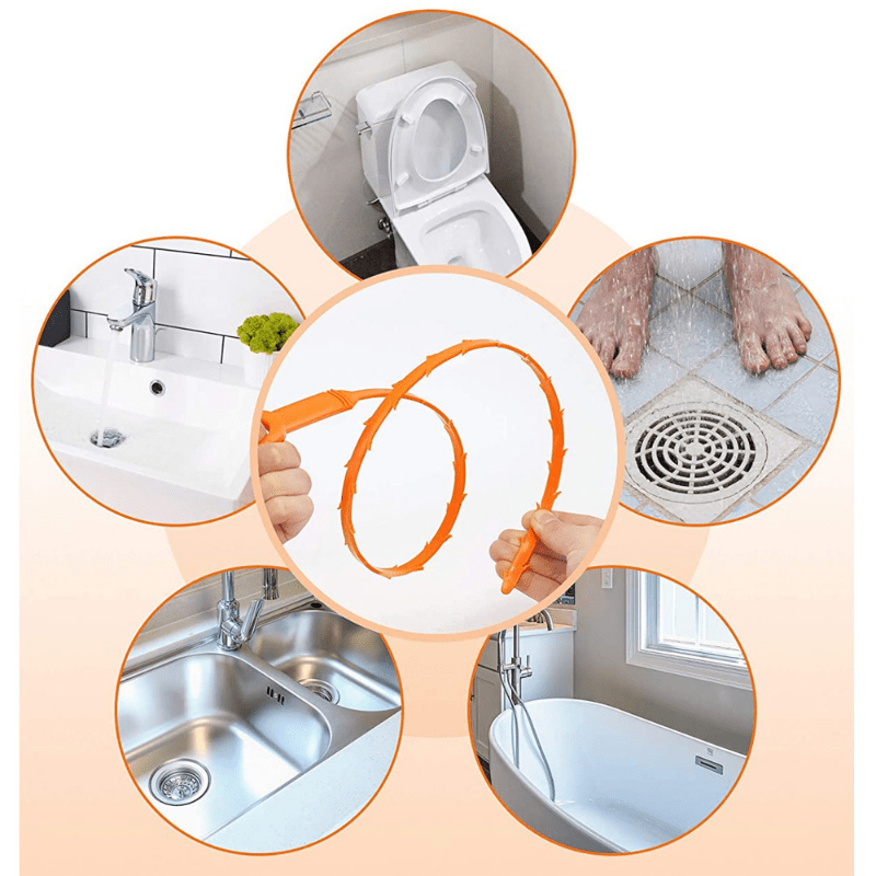 Clogged Snake Cleaner Remover Drain Plumbing Hair Catcher