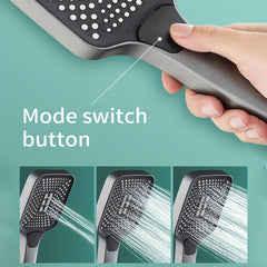 Pressurized Handheld Shower Head Square for Bathroom