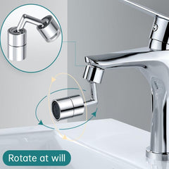 Universal Faucet Extender 720 Rotation No Splash Nozzle for Bathroom Sink & Tub