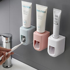 Automatic Toothpaste Squeezer & Holder for Tidy Bathroom