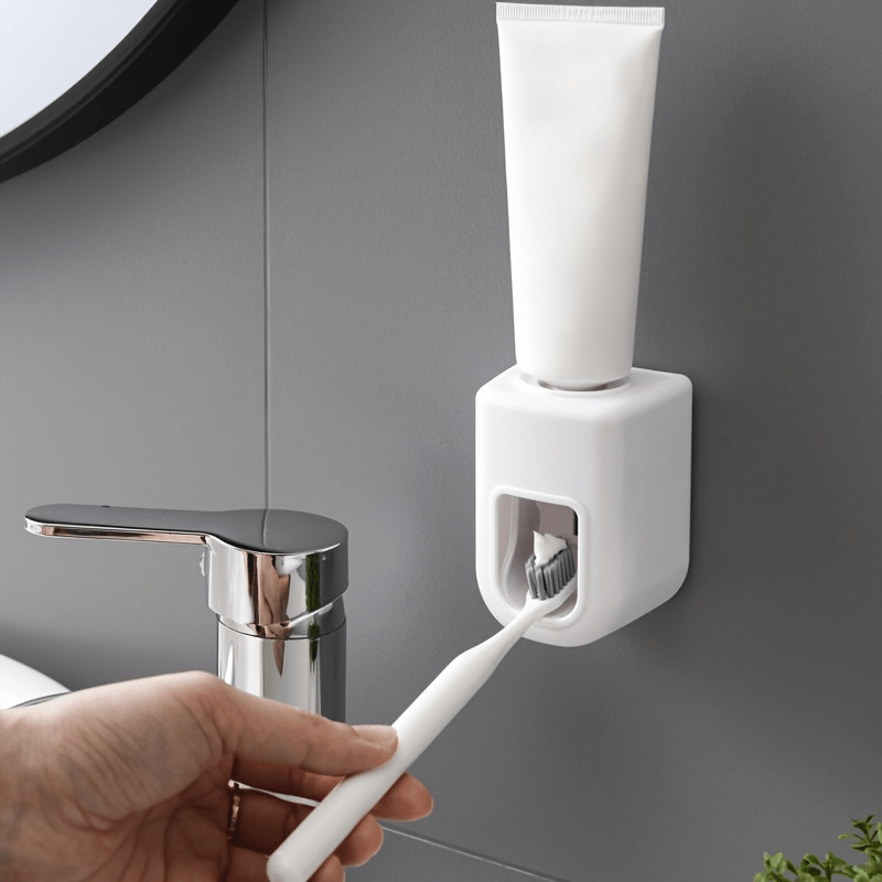 Automatic Toothpaste Dispenser Wall Mounted Punch-Free Bathroom Accesso