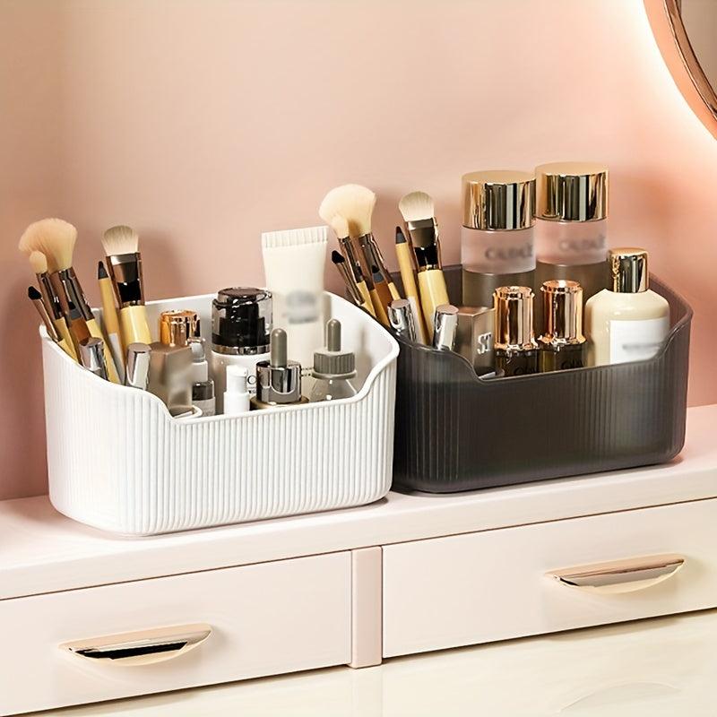 Plastic Cosmetic Storage Box for Bathroom Vanity and Skin Care Products