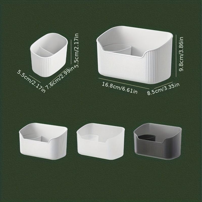 Plastic Cosmetic Storage Box for Bathroom Vanity and Skin Care Products