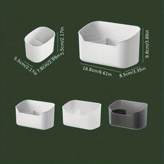 Plastic Cosmetic Storage Box for Bathroom Vanity and Skin Care Products