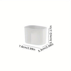Plastic Cosmetic Storage Box for Bathroom Vanity and Skin Care Products