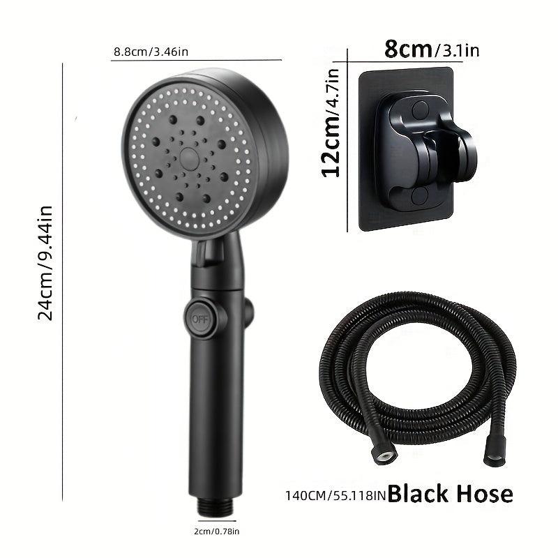 3pcs Adjustable Shower Head High Pressure Water Saving Shower Head