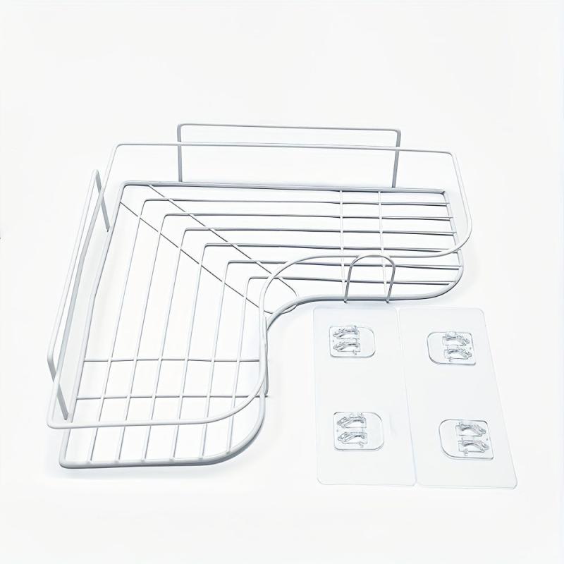 1pc Triangle Shelf Bathroom Corner Shelf Shower Shelf Bedroom Shelf