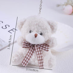 Cute Teddy Bear Plush Toy for Keys and Bags