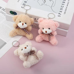 Cute Teddy Bear Plush Toy for Keys and Bags