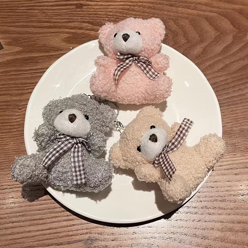 Cute Teddy Bear Plush Toy for Keys and Bags