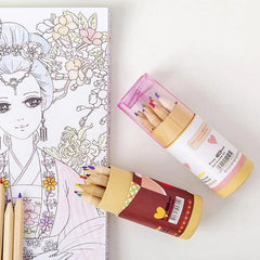 12pcs Box Pencils Stationery Bear Children Student Gift Art C