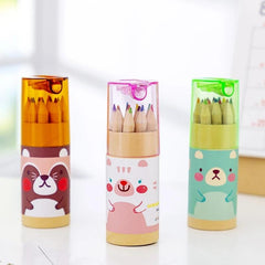 12pcs Box Pencils Stationery Bear Children Student Gift Art C