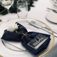 10pcs Acrylic Seat Signs for Weddings - Personalized Place Names