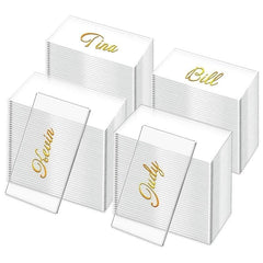 10pcs Acrylic Seat Signs for Weddings - Personalized Place Names