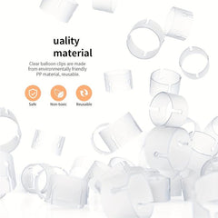 100pcs Balloon Rings Buckle Arch Folder Clip Connector Balloon Clips Wedding