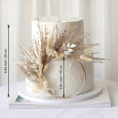 Dried Flowers Cake Topper Pampas Grass Dessert Table Decor