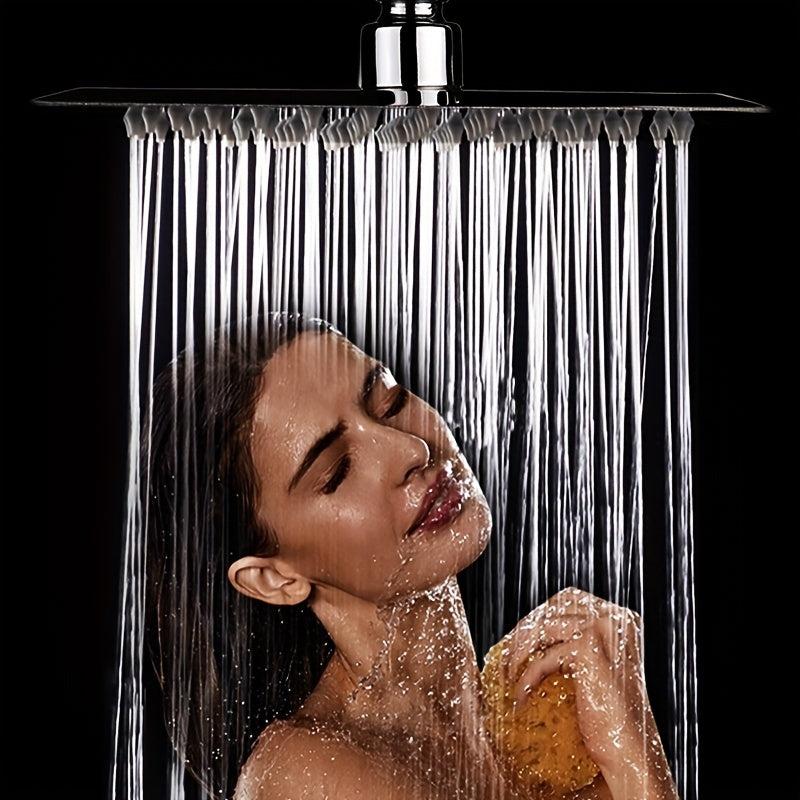 Ultra Thin Stainless Steel Rainfall Shower Head for a Soothing Spray