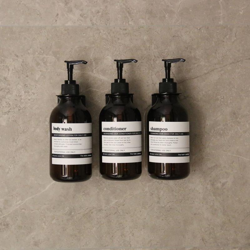 3pcs Shampoo Conditioner Dispenser Set 16 Oz