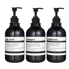 3pcs Shampoo Conditioner Dispenser Set 16 Oz