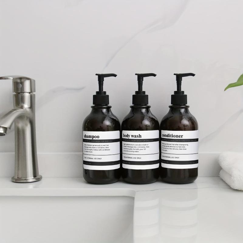 3pcs Shampoo Conditioner Dispenser Set 16 Oz