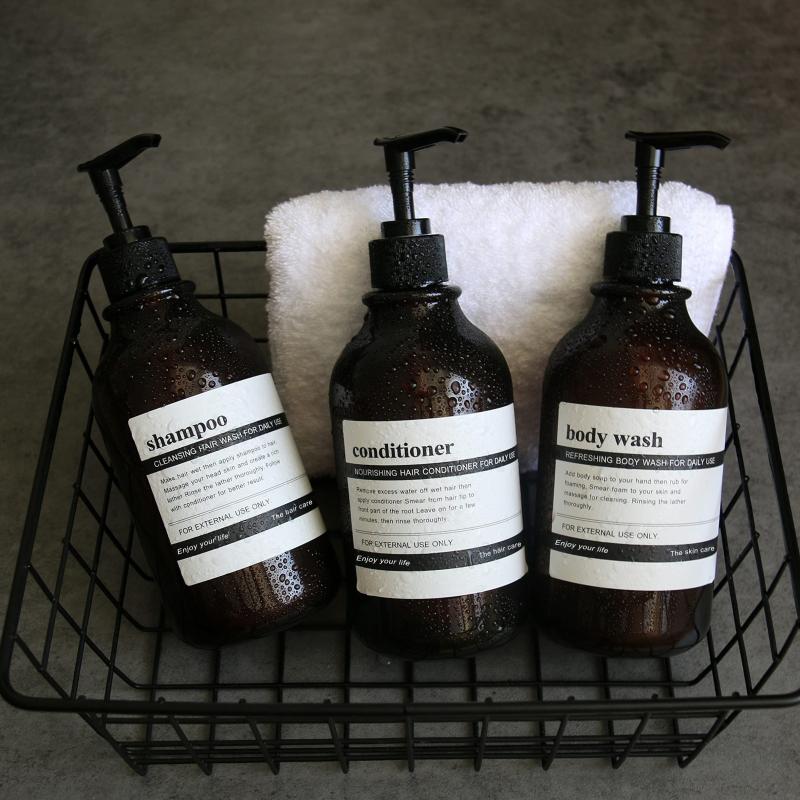 3pcs Shampoo Conditioner Dispenser Set 16 Oz