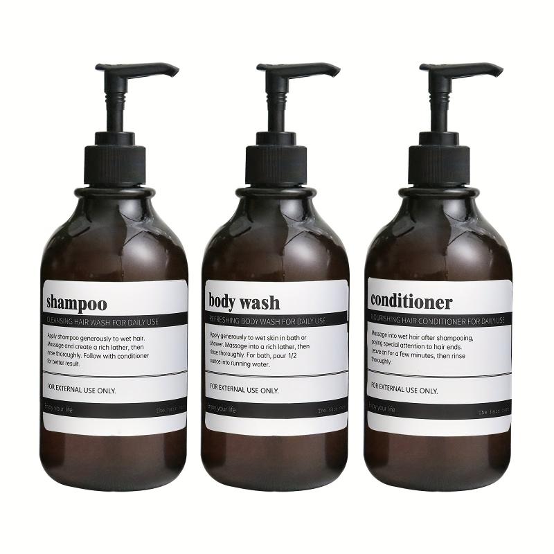 3pcs Shampoo Conditioner Dispenser Set 16 Oz