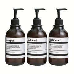 3pcs Shampoo Conditioner Dispenser Set 16 Oz