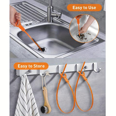 3pcs Solid Sewer Dredging Tool - Home Hair Drain Clog Remover