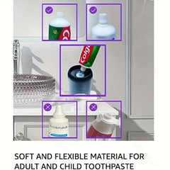 UV Toothbrush Sterilizer w/ Dispenser 4 Slots & Bathroom Accessories