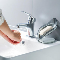 Stylish Leaf Soap Holder with Drainage Holes for Bathroom