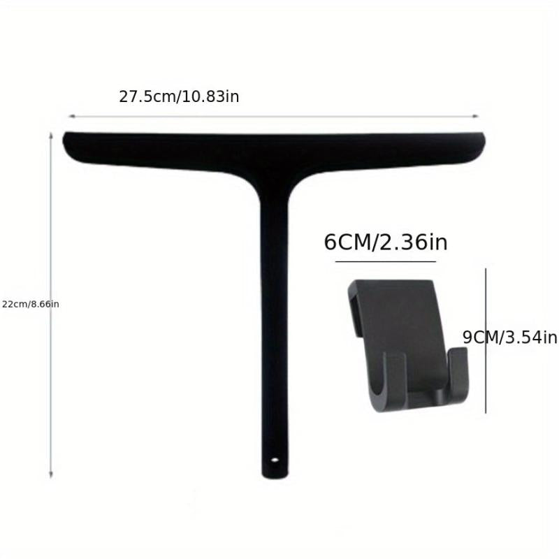 2pcs Shower Squeegee Window Wiper Water Scraper Silicone Bathroom Glass Cleaner