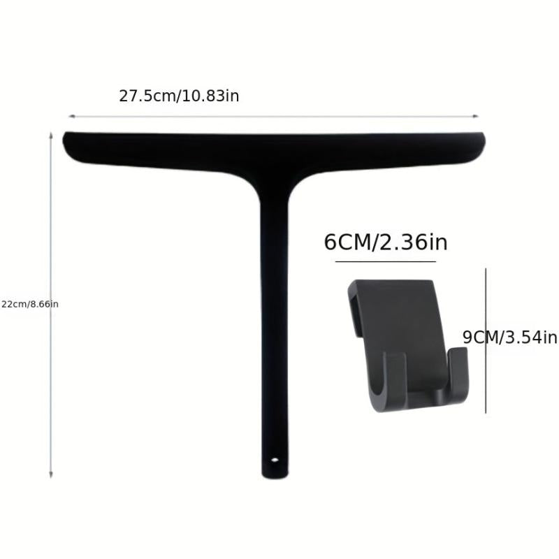 2pcs Shower Squeegee Window Wiper Water Scraper Silicone Bathroom Glass Cleaner