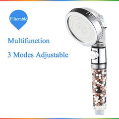 High Pressure Handheld Shower Nozzle with Filter for Spa Experience