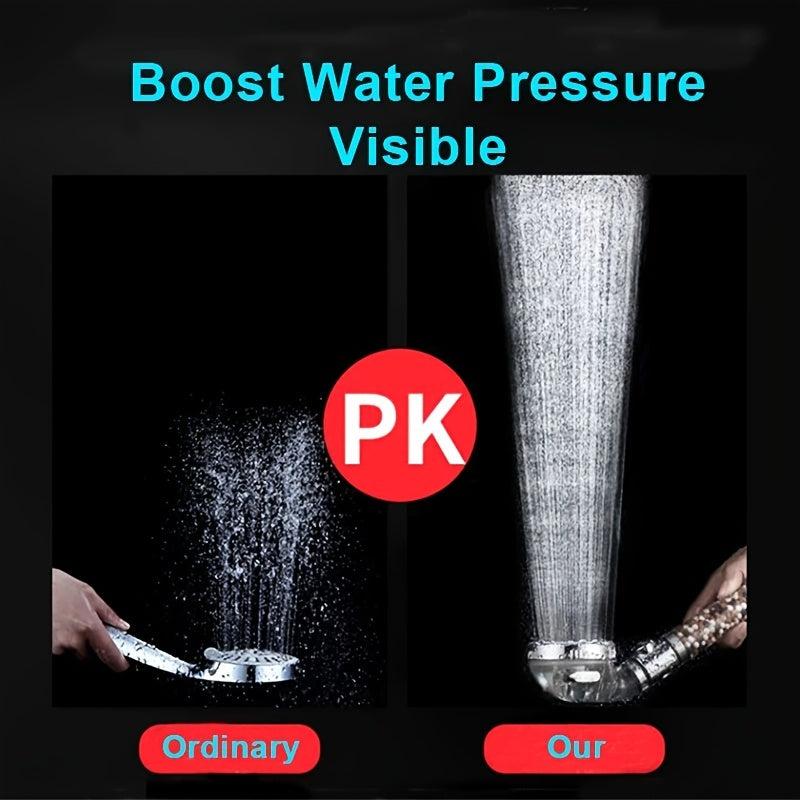 High Pressure Handheld Shower Nozzle with Filter for Spa Experience