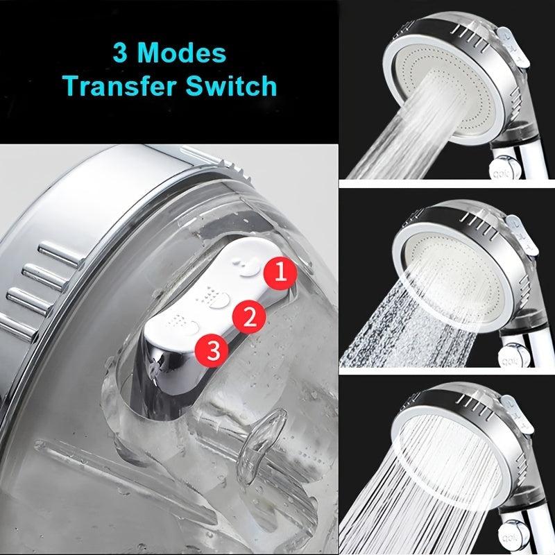 High Pressure Handheld Shower Nozzle with Filter for Spa Experience