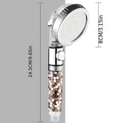 High Pressure Handheld Shower Nozzle with Filter for Spa Experience