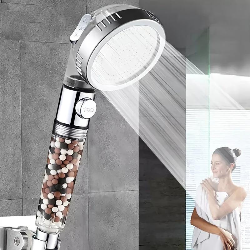 High Pressure Handheld Shower Nozzle with Filter for Spa Experience