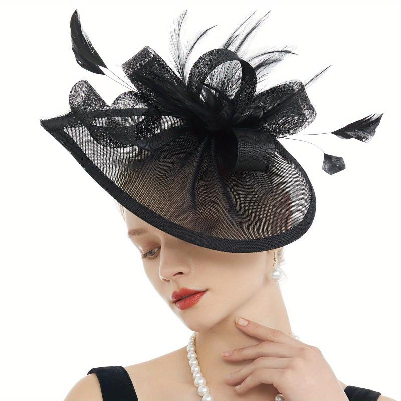 Sinamay Fascinator Hats for Women - Ideal for Weddings, Tea Parties, Church