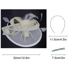 Sinamay Fascinator Hats for Women - Ideal for Weddings, Tea Parties, Church