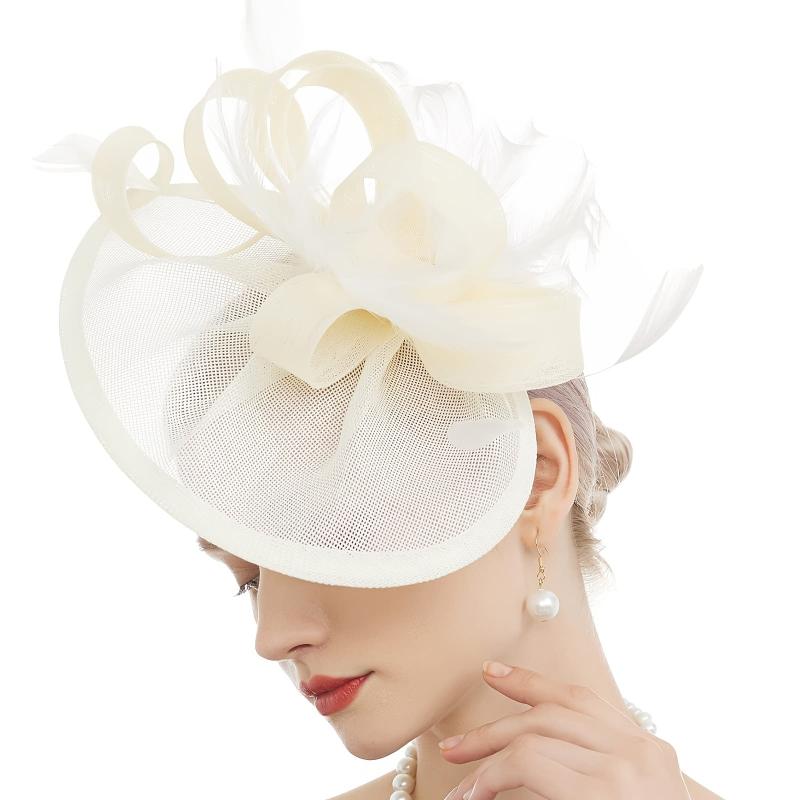 Sinamay Fascinator Hats for Women - Ideal for Weddings, Tea Parties, Church