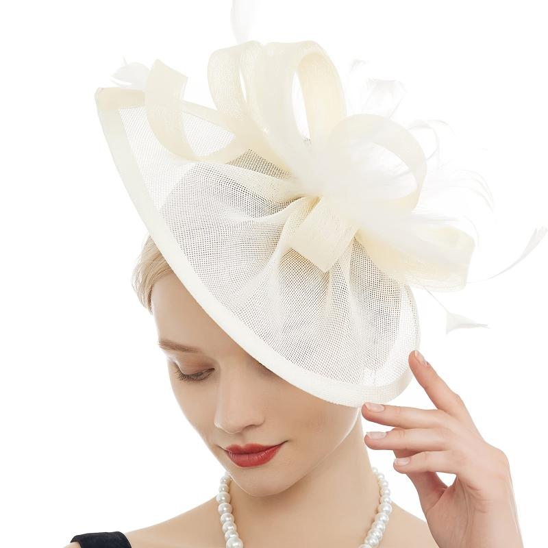 Sinamay Fascinator Hats for Women - Ideal for Weddings, Tea Parties, Church